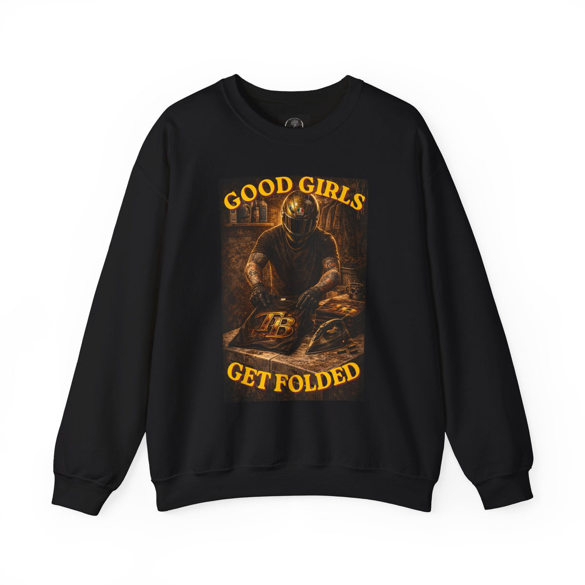 TheTattedBiker- Domesticated Tatted Get Folded Crewneck