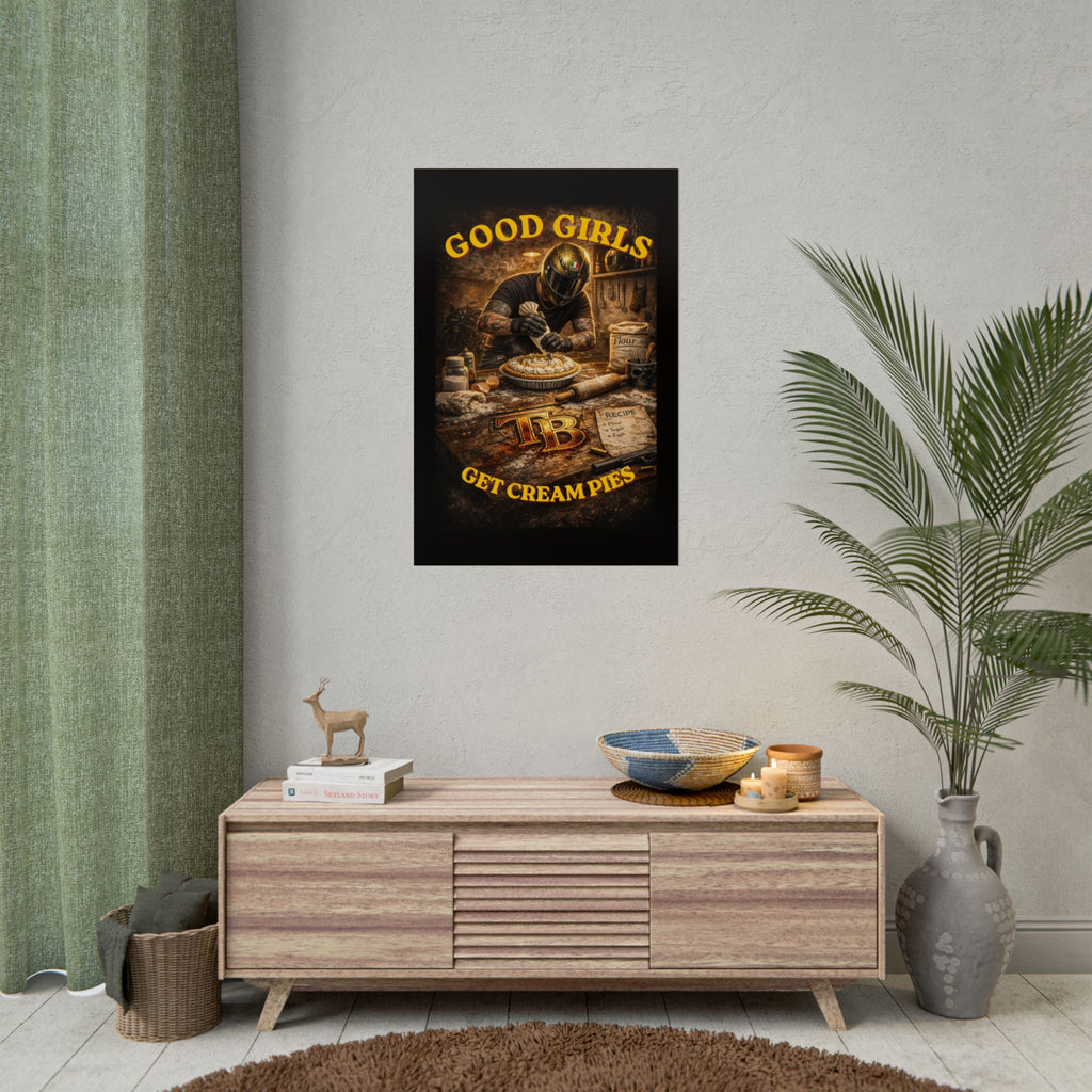 TheTattedBiker- Domesticated Tatted Cream Pie Poster