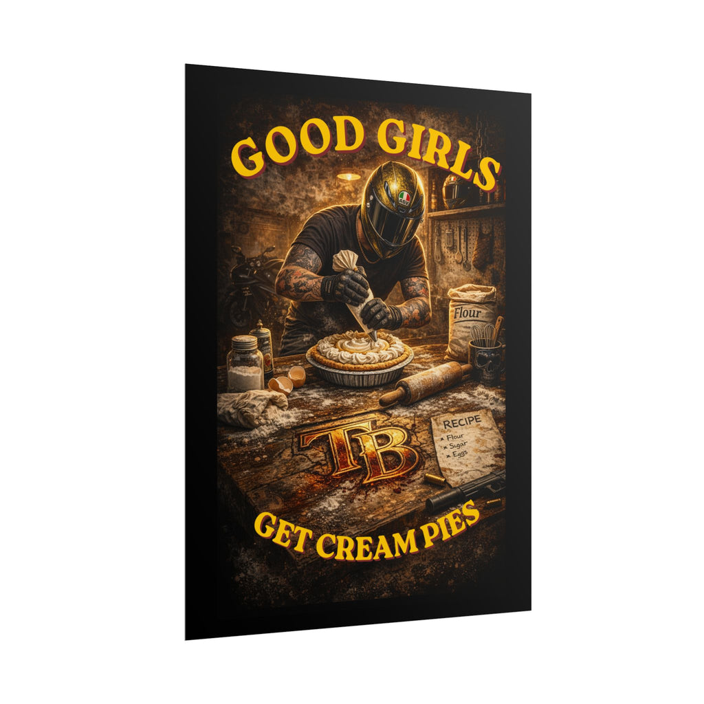 TheTattedBiker- Domesticated Tatted Cream Pie Poster