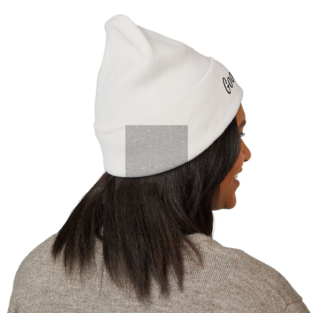 Red's Good Girl Embroidered Cuffed Beanie — Classic Knit Winter Hat