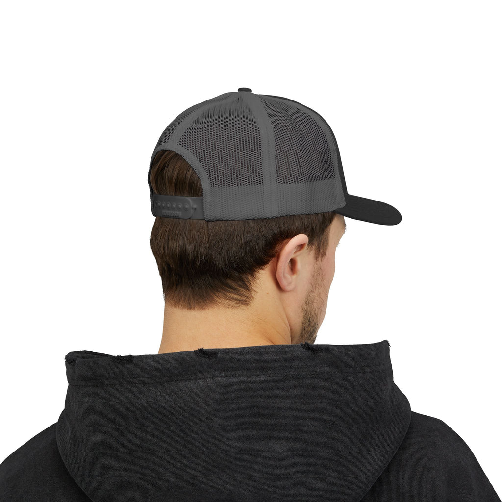 Tree of Life Snapback Trucker Cap — White Embroidered Nature Logo