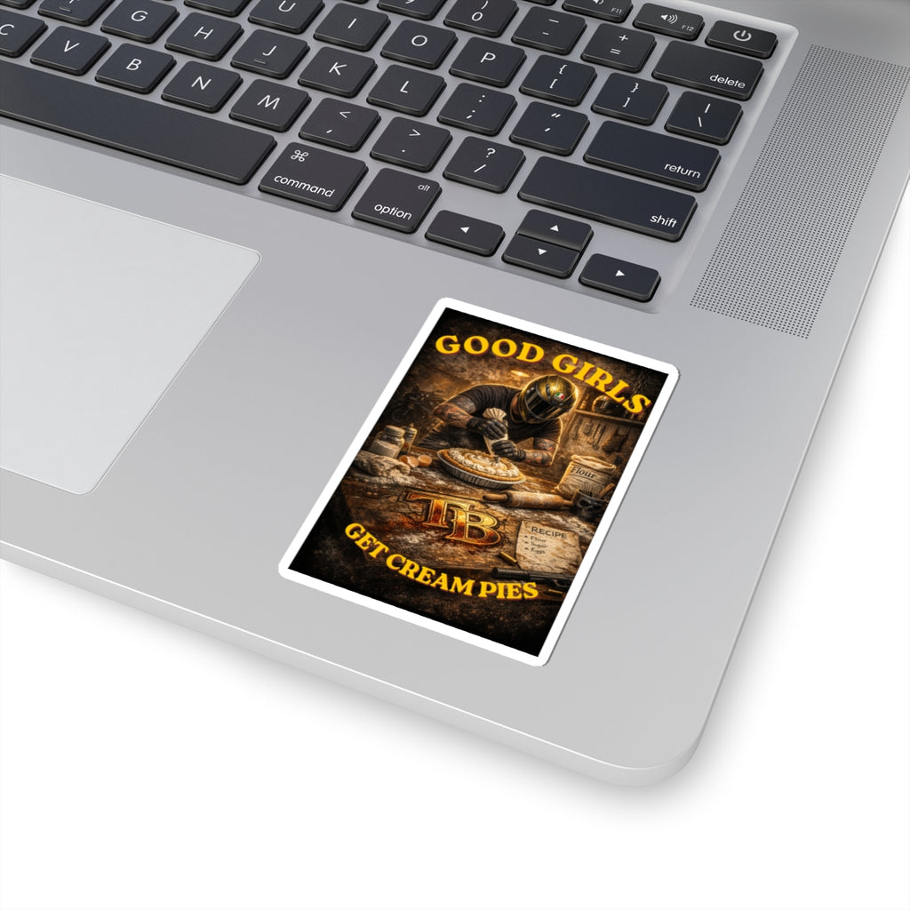 TheTattedBiker- Domesticated Tatted Cream Pie Sticker