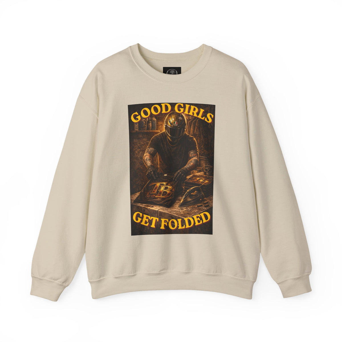 TheTattedBiker- Domesticated Tatted Get Folded Crewneck