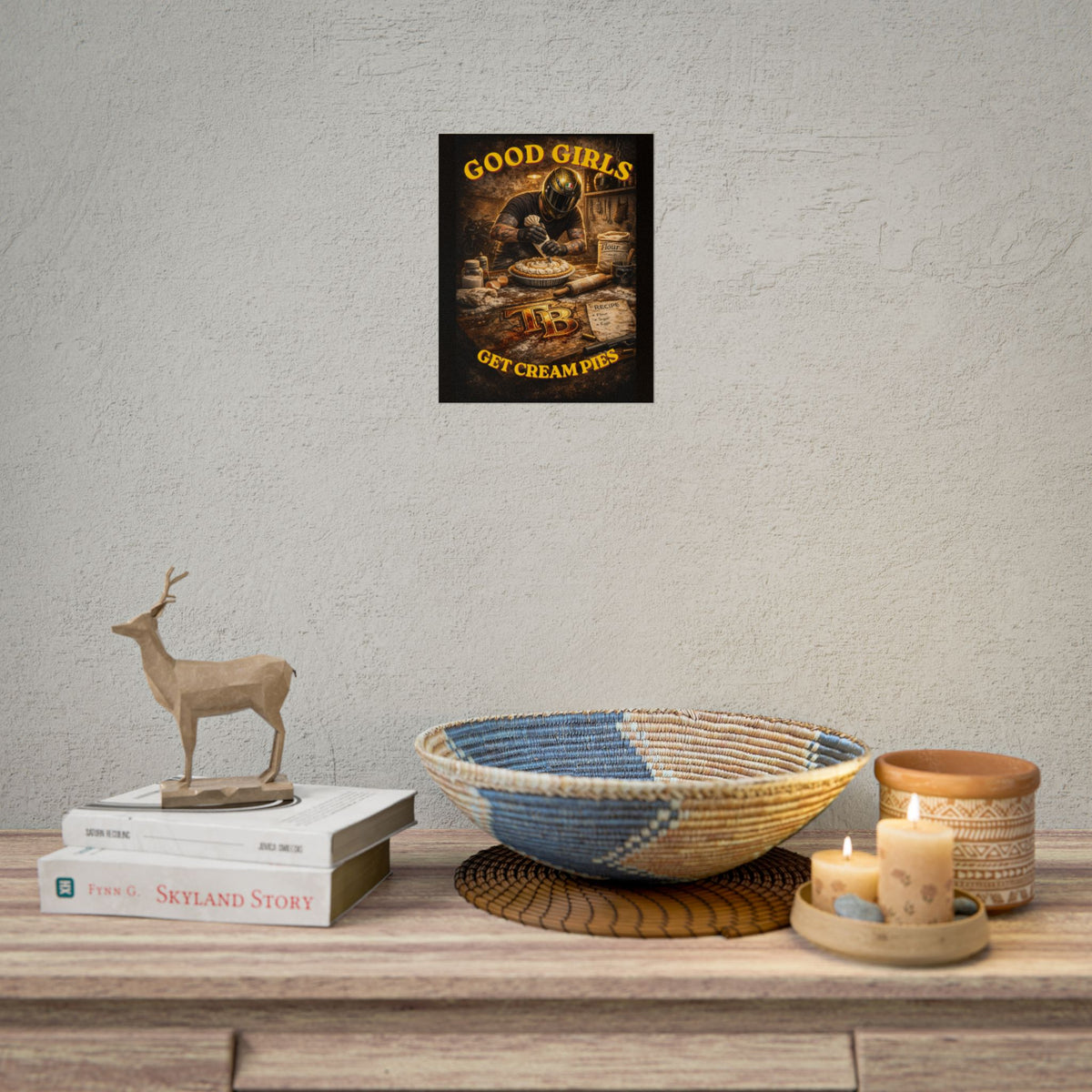 TheTattedBiker- Domesticated Tatted Cream Pie Poster