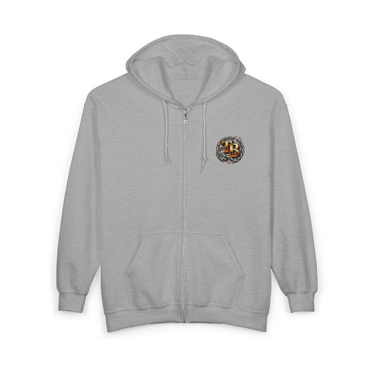 TheTattedBiker- Domesticated Tatted Cream Pie Full Zip Hooded Sweatshirt