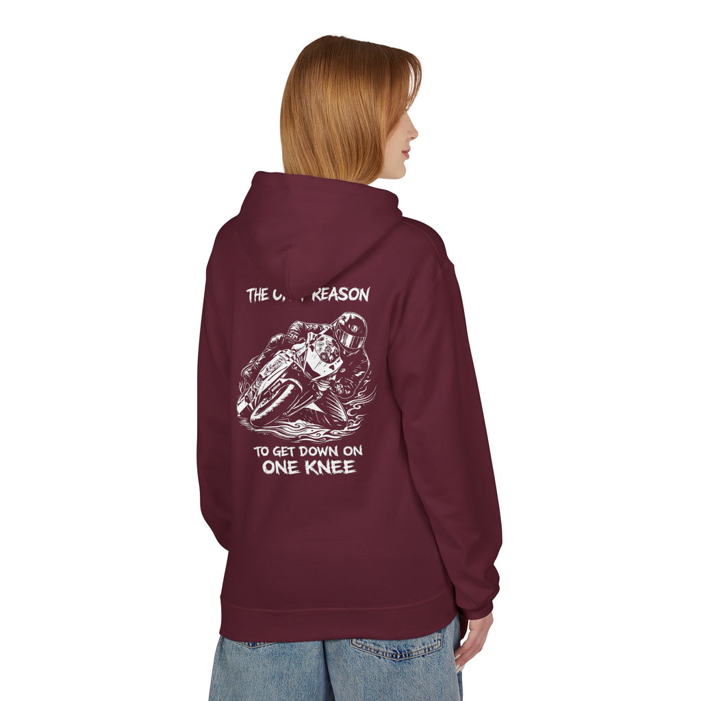 @Thecr1msoncr6w- One Knee Hoodie (White Logo)