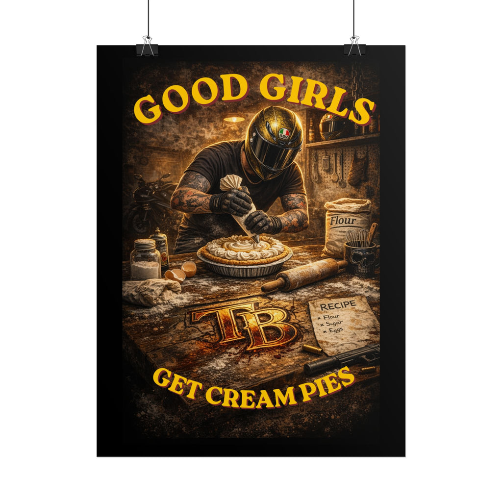 TheTattedBiker- Domesticated Tatted Cream Pie Poster