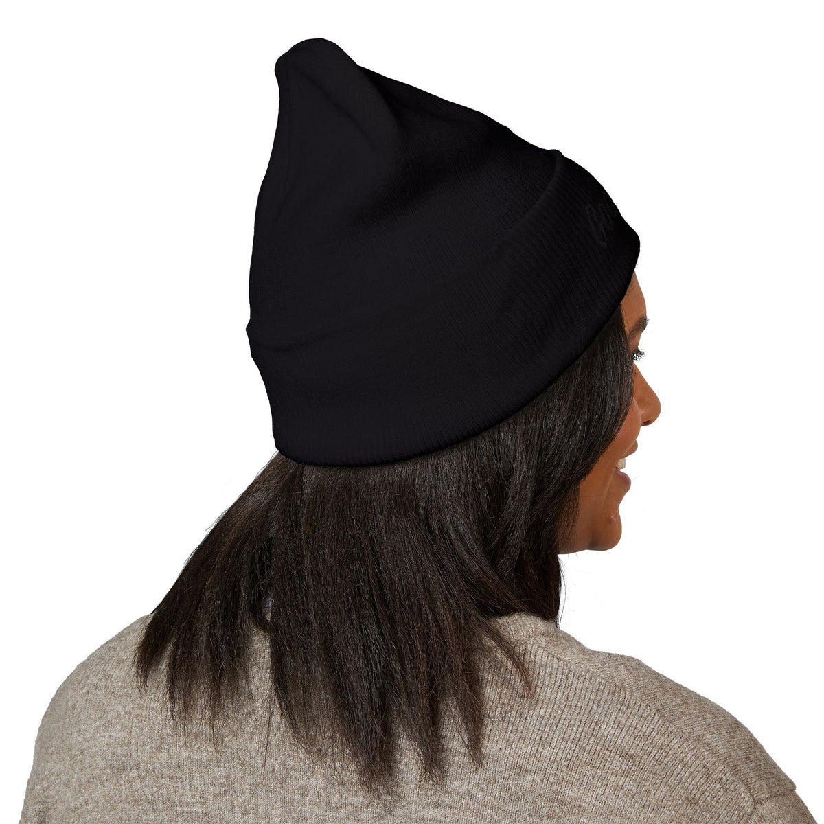 Red's Good Girl Embroidered Cuffed Beanie — Classic Knit Winter Hat