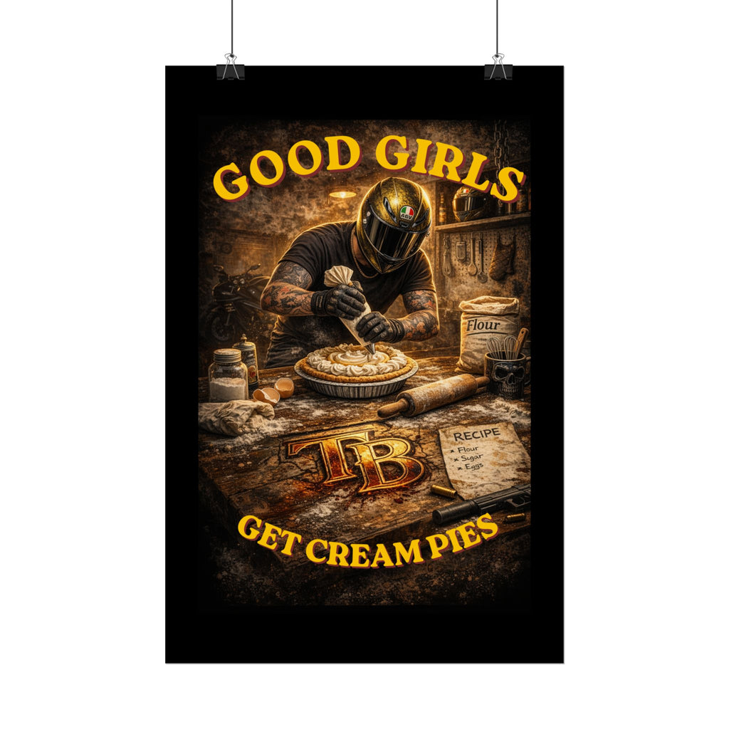 TheTattedBiker- Domesticated Tatted Cream Pie Poster