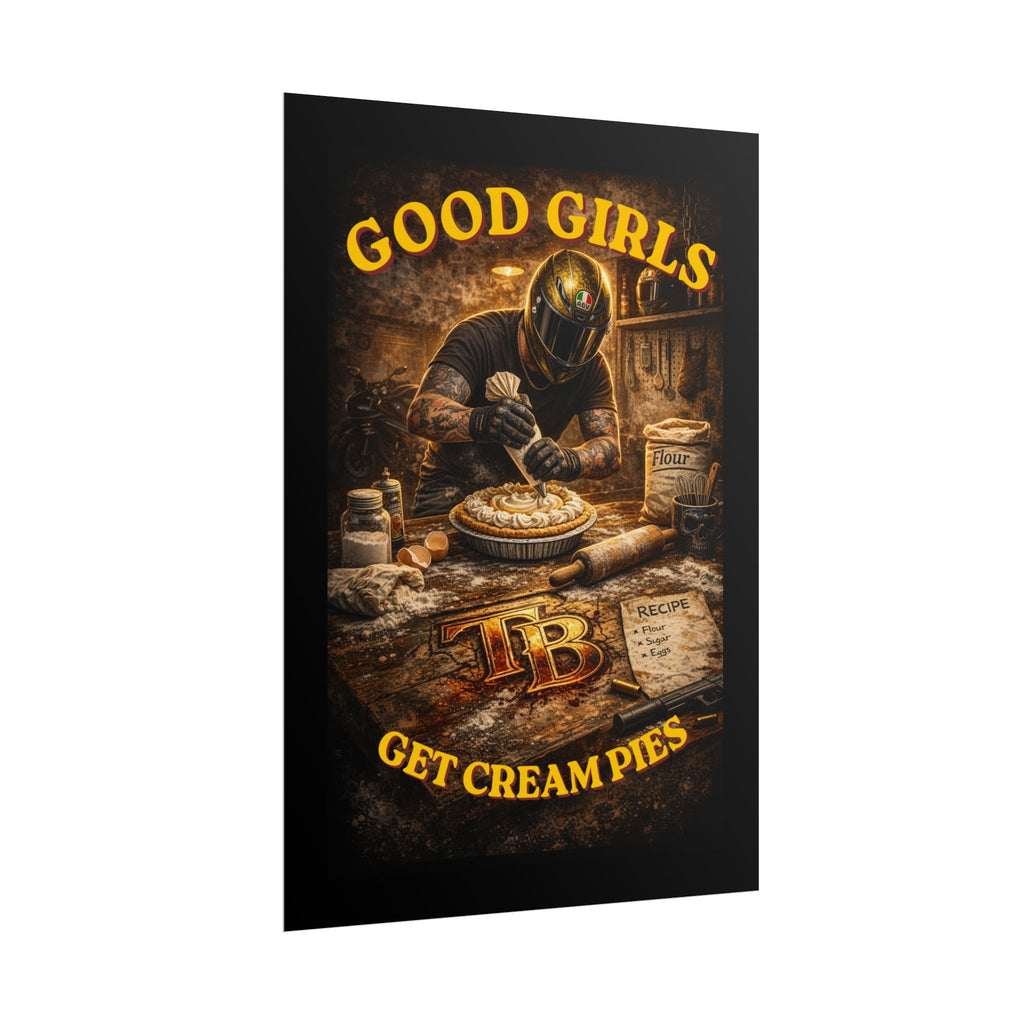 TheTattedBiker- Domesticated Tatted Cream Pie Poster