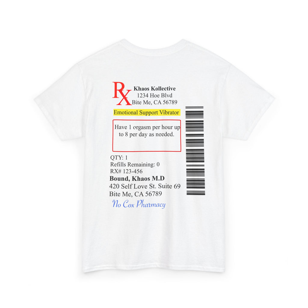 Khaosbound Emotional Support Vibrator Prescription Tee