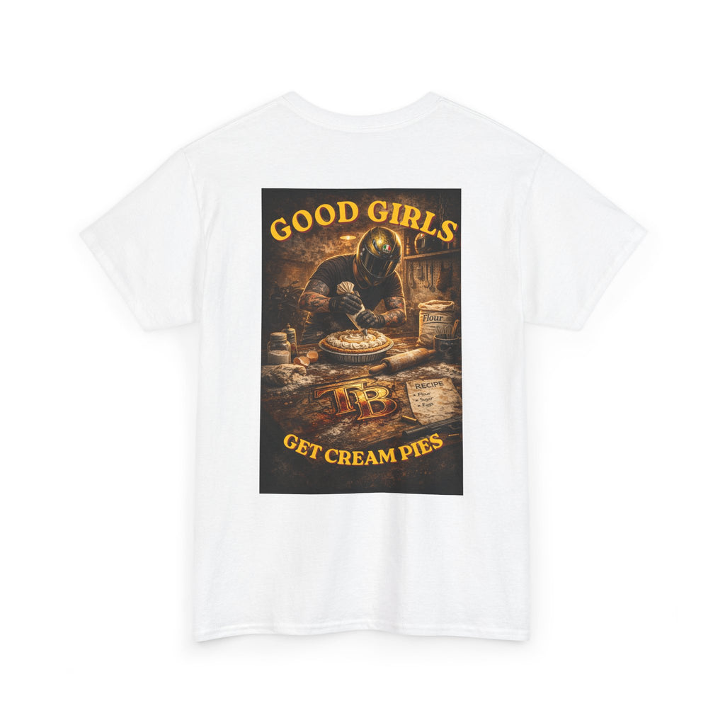 TheTattedBiker- Domesticated Tatted Cream Pie T-shirt