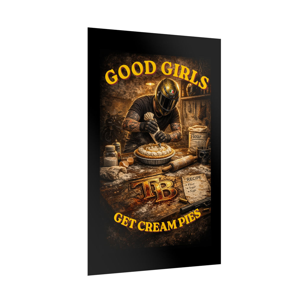 TheTattedBiker- Domesticated Tatted Cream Pie Poster