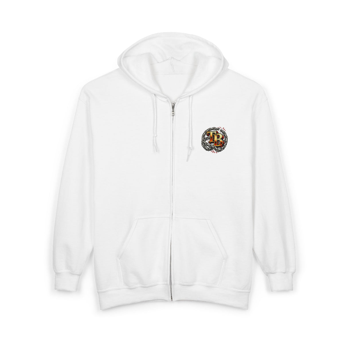 TheTattedBiker- Domesticated Tatted Cream Pie Full Zip Hooded Sweatshirt