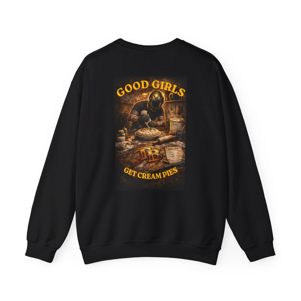 TheTattedBiker- Domesticated Tatted Cream Pie Crewneck