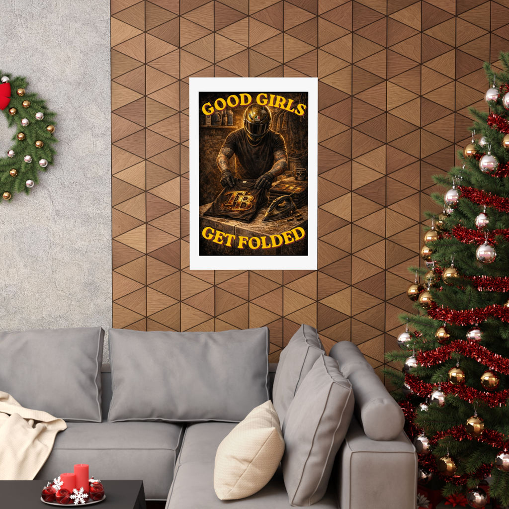 TheTattedBiker- Domesticated Tatted Get Folded Poster