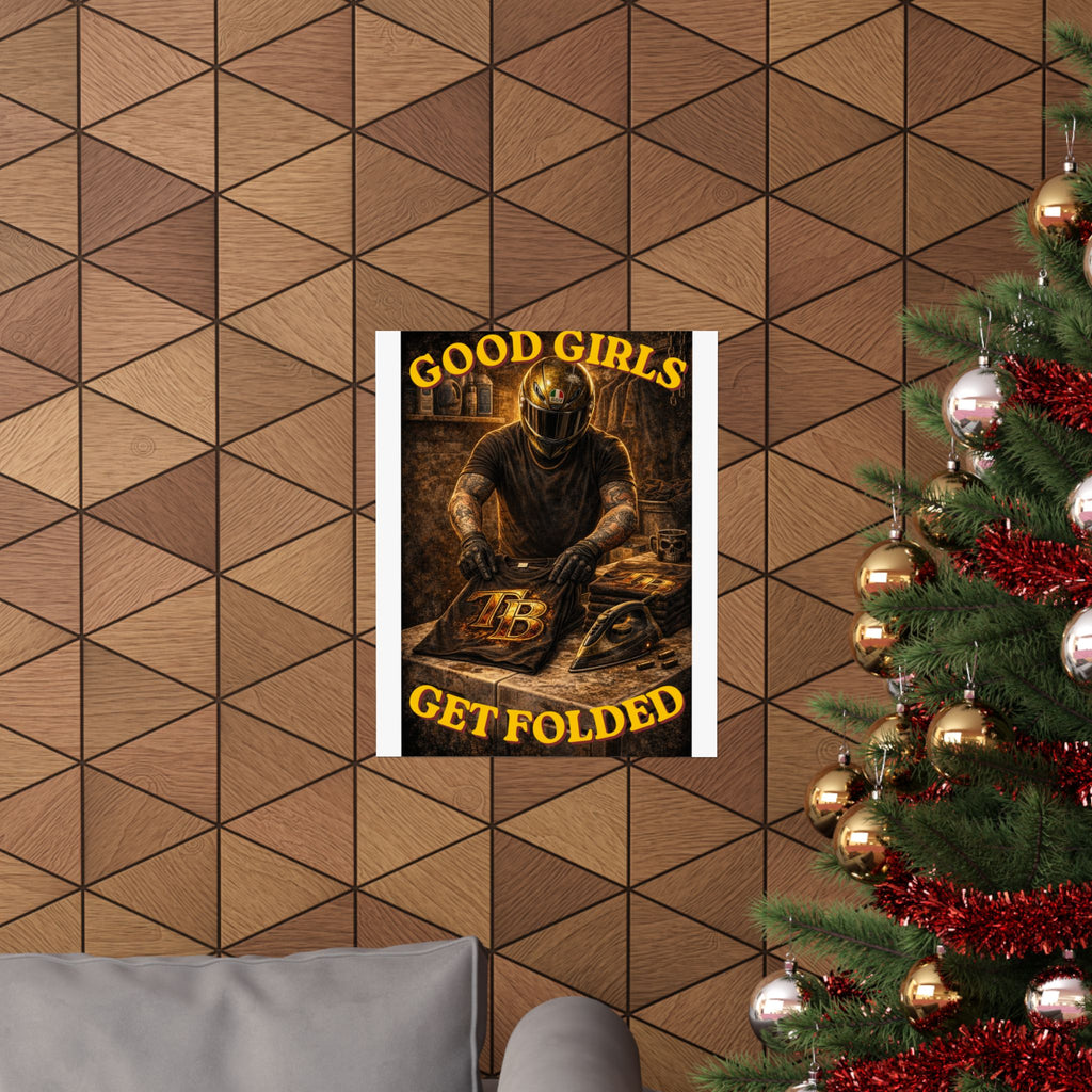 TheTattedBiker- Domesticated Tatted Get Folded Poster