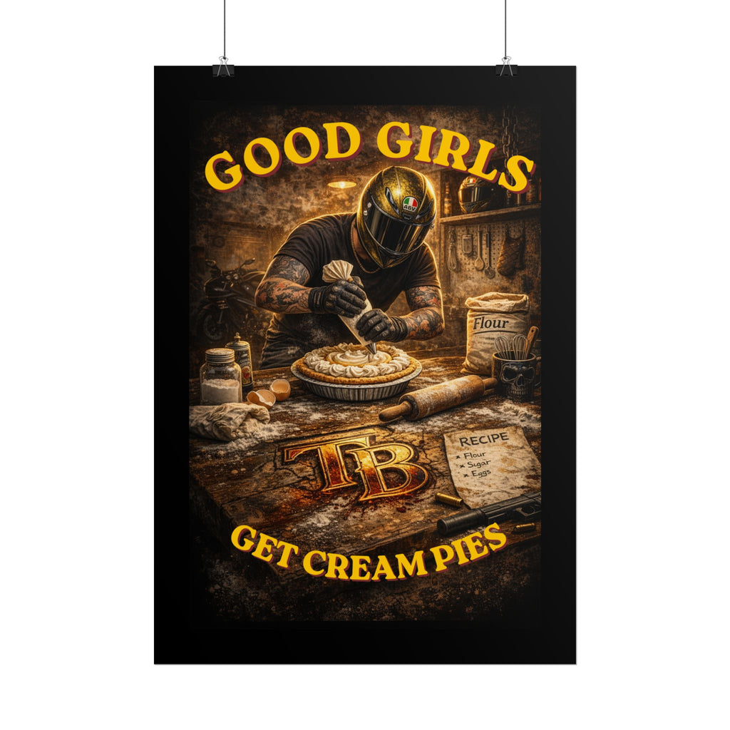 TheTattedBiker- Domesticated Tatted Cream Pie Poster