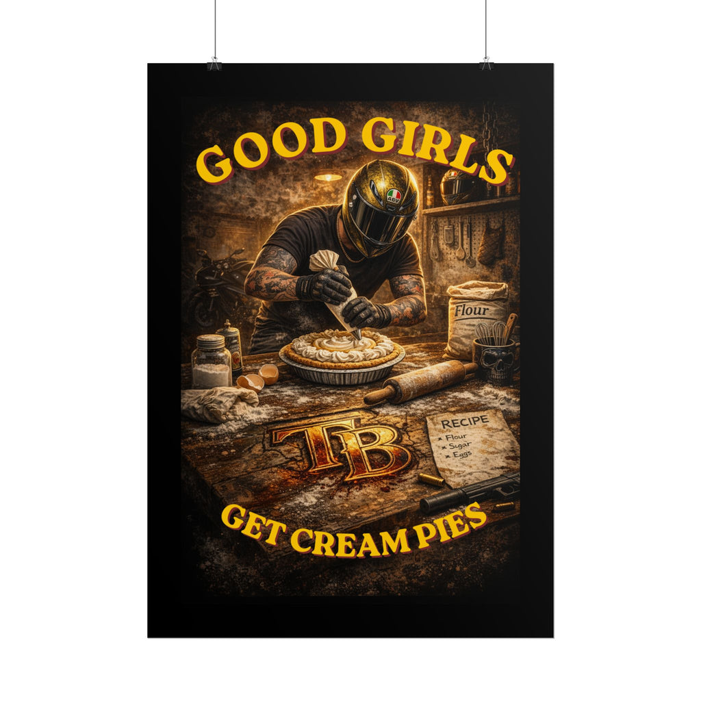 TheTattedBiker- Domesticated Tatted Cream Pie Poster