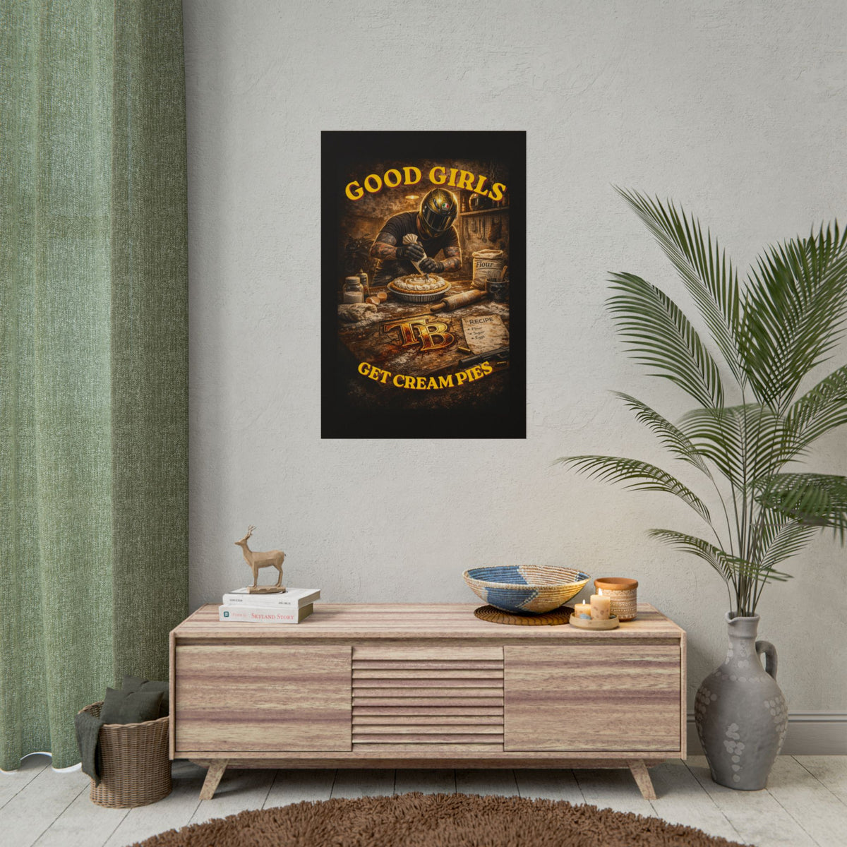 TheTattedBiker- Domesticated Tatted Cream Pie Poster