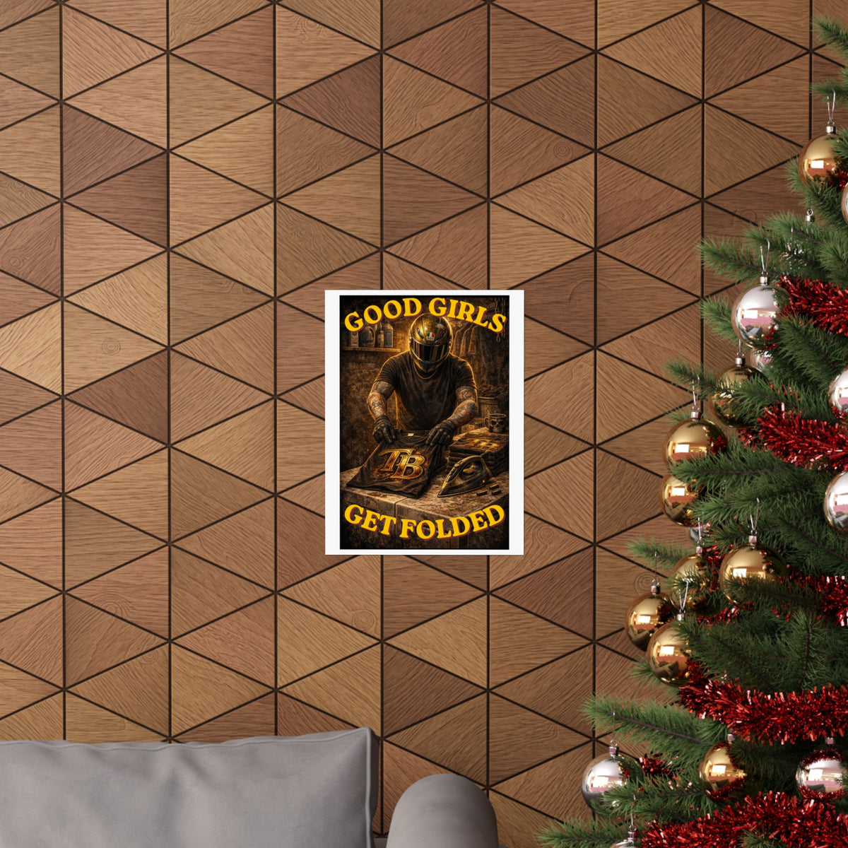 TheTattedBiker- Domesticated Tatted Get Folded Poster