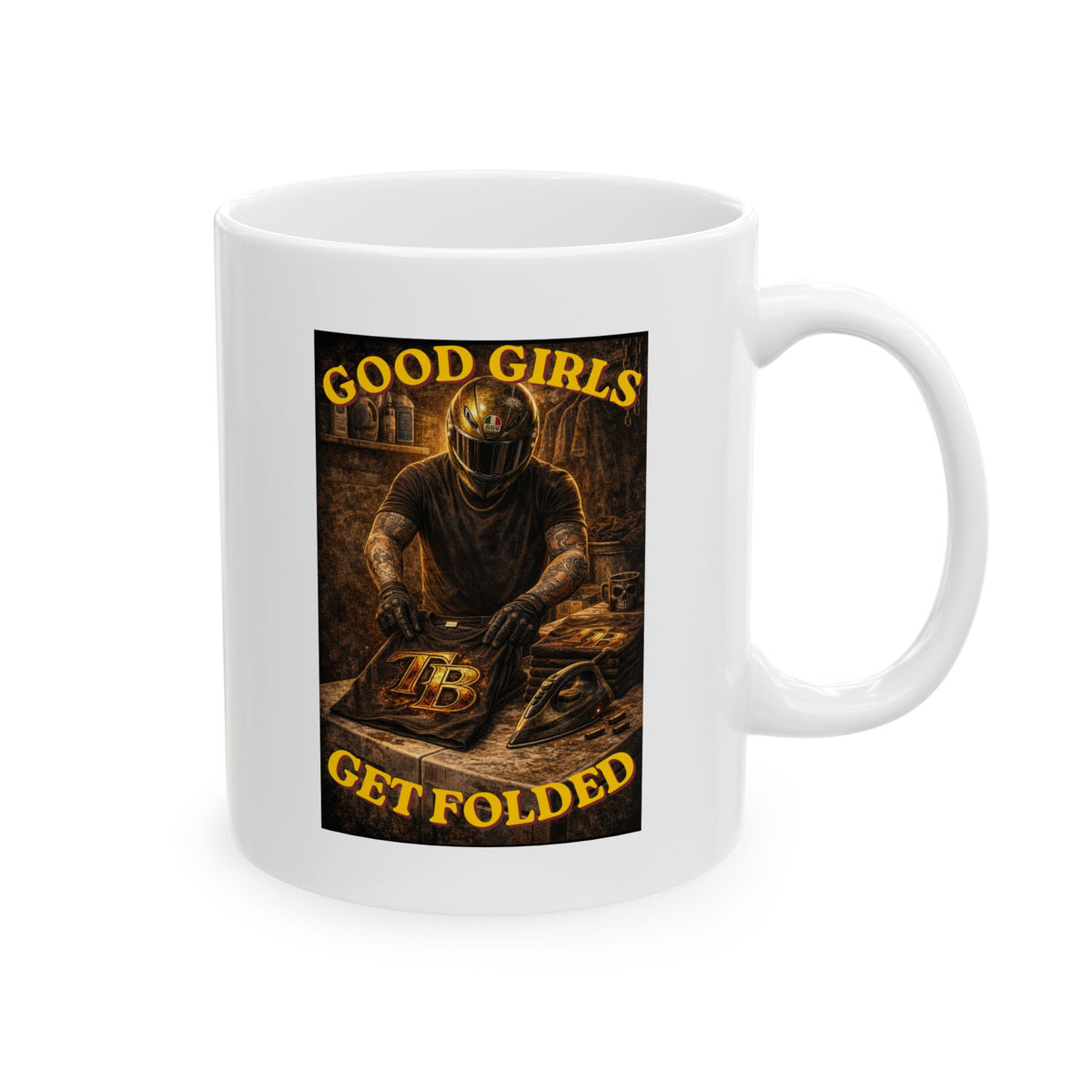 TheTattedBiker- Domesticated Tatted Get Folded Mug