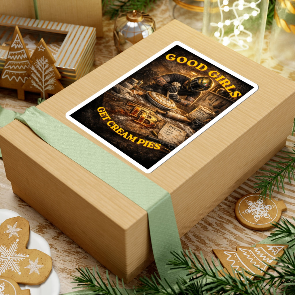 TheTattedBiker- Domesticated Tatted Cream Pie Sticker