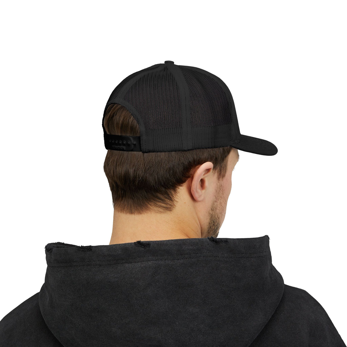 Tree of Life Snapback Trucker Cap — White Embroidered Nature Logo