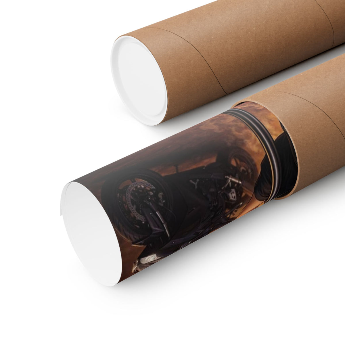 Red- Pole Dancer Matte Poster — Edgy Urban Biker Art Print