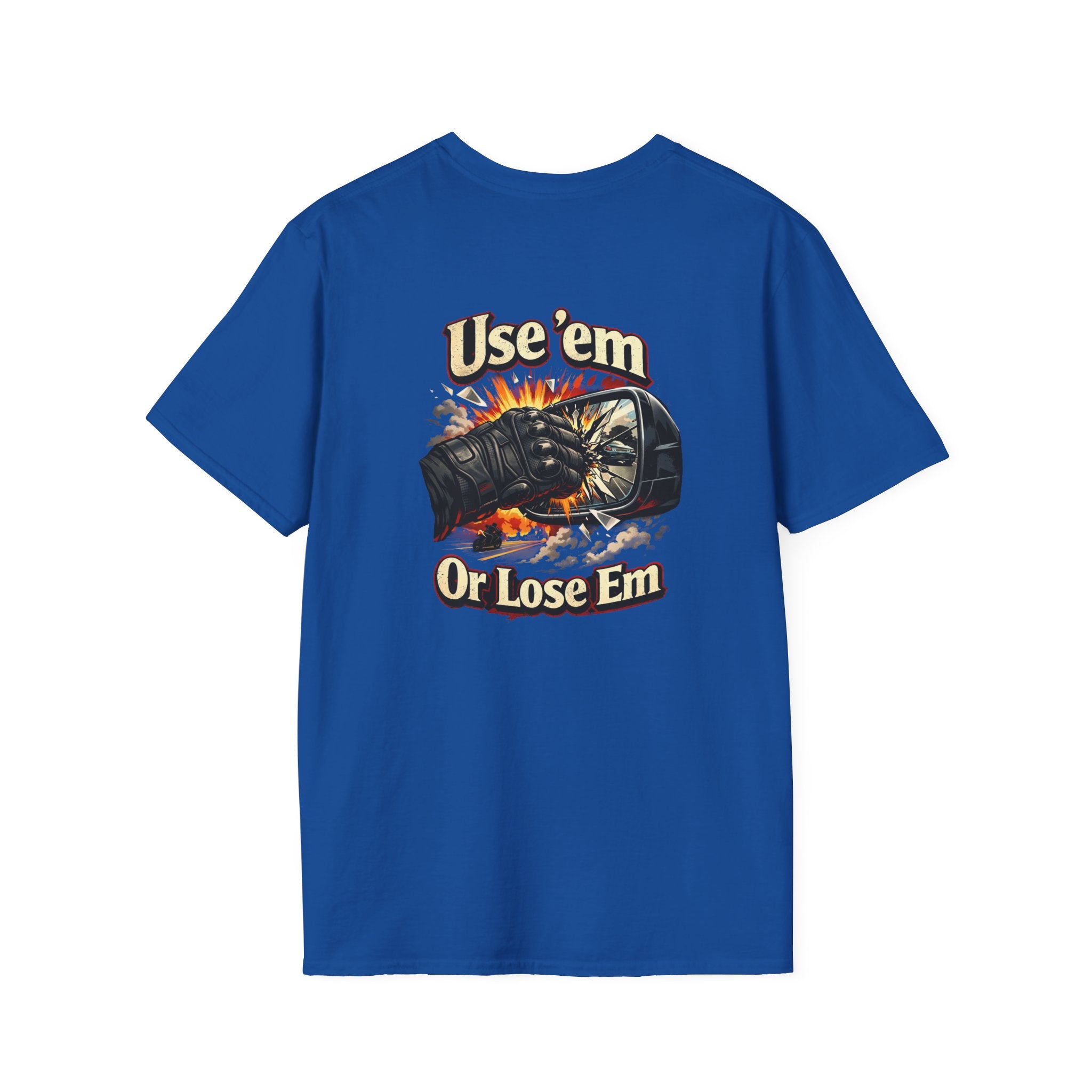 @Thecr1msoncr6w-Use 'Em or Lose 'Em T-Shirt — Vintage Motorcycle Glove Graphic