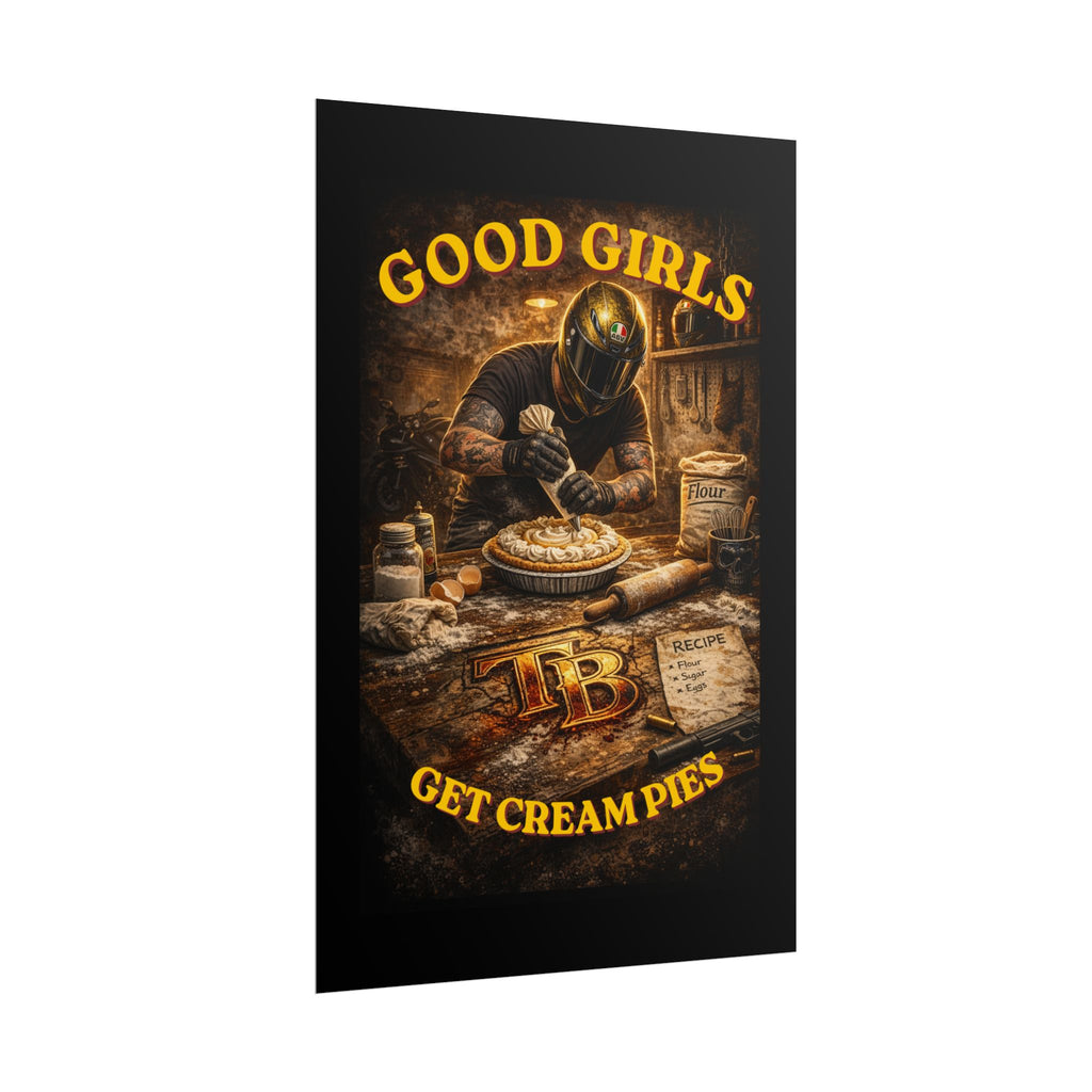 TheTattedBiker- Domesticated Tatted Cream Pie Poster