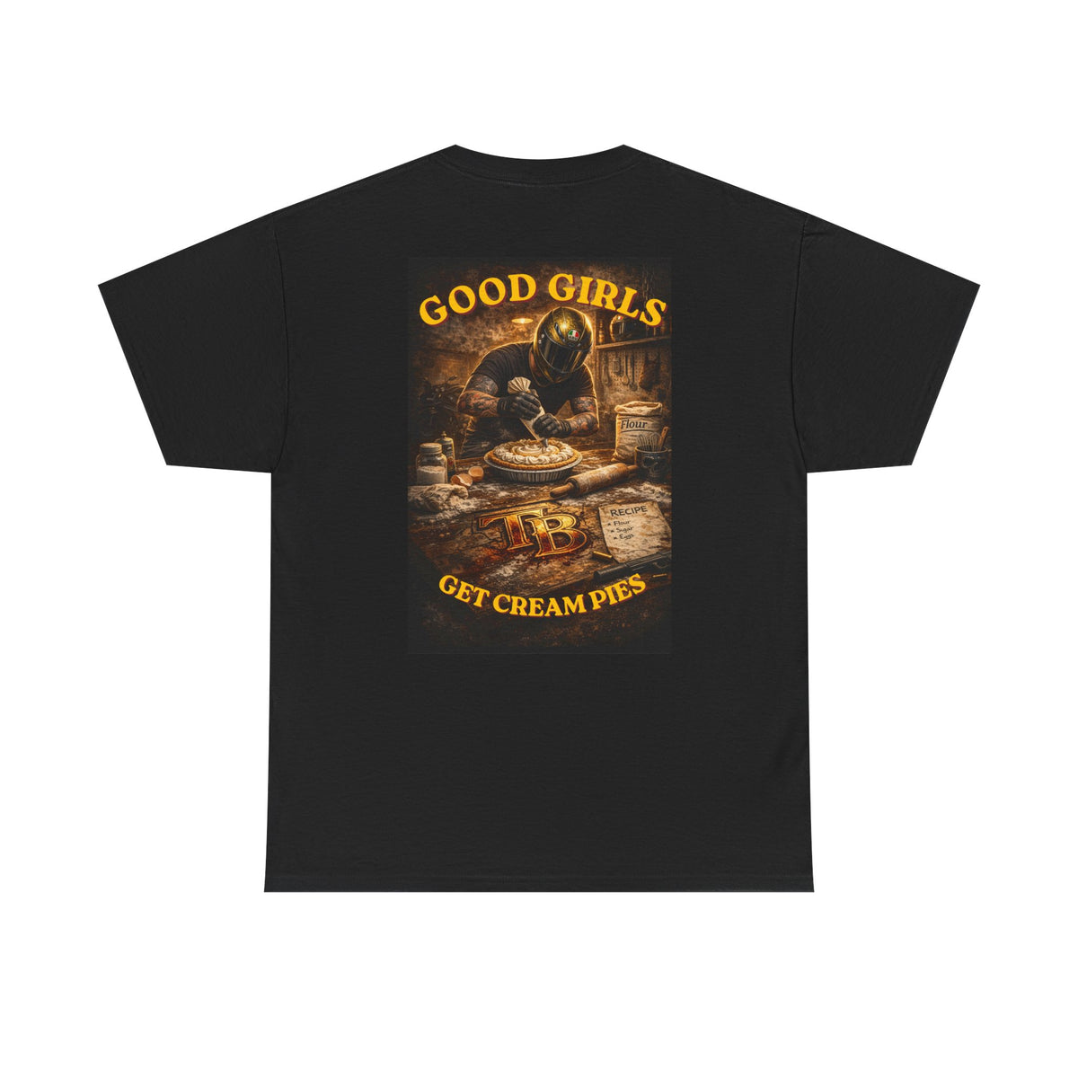 TheTattedBiker- Domesticated Tatted Cream Pie T-shirt