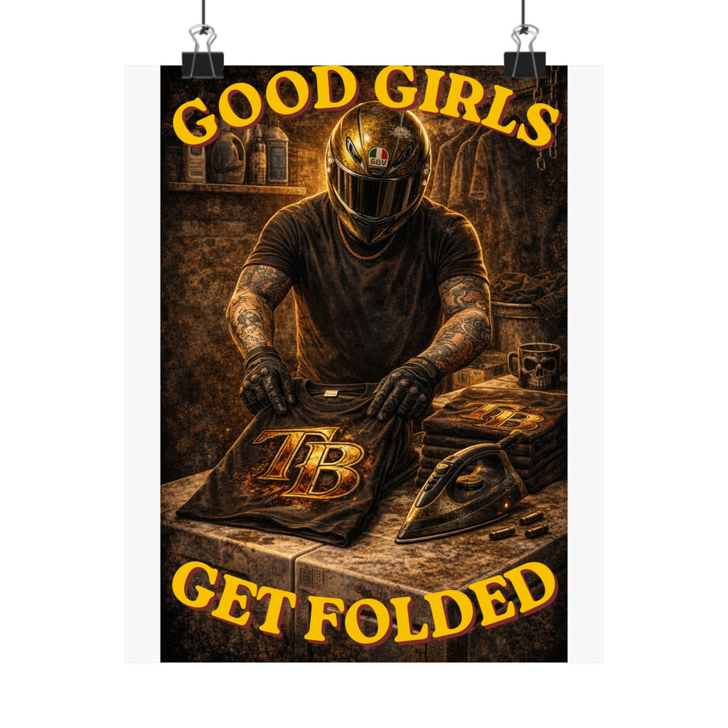 TheTattedBiker- Domesticated Tatted Get Folded Poster