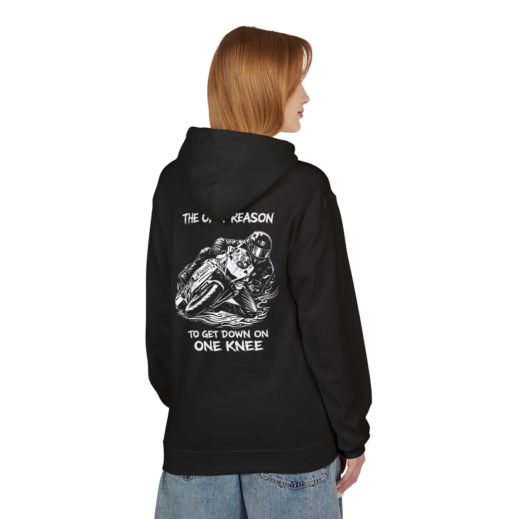 @Thecr1msoncr6w- One Knee Hoodie (White Logo)
