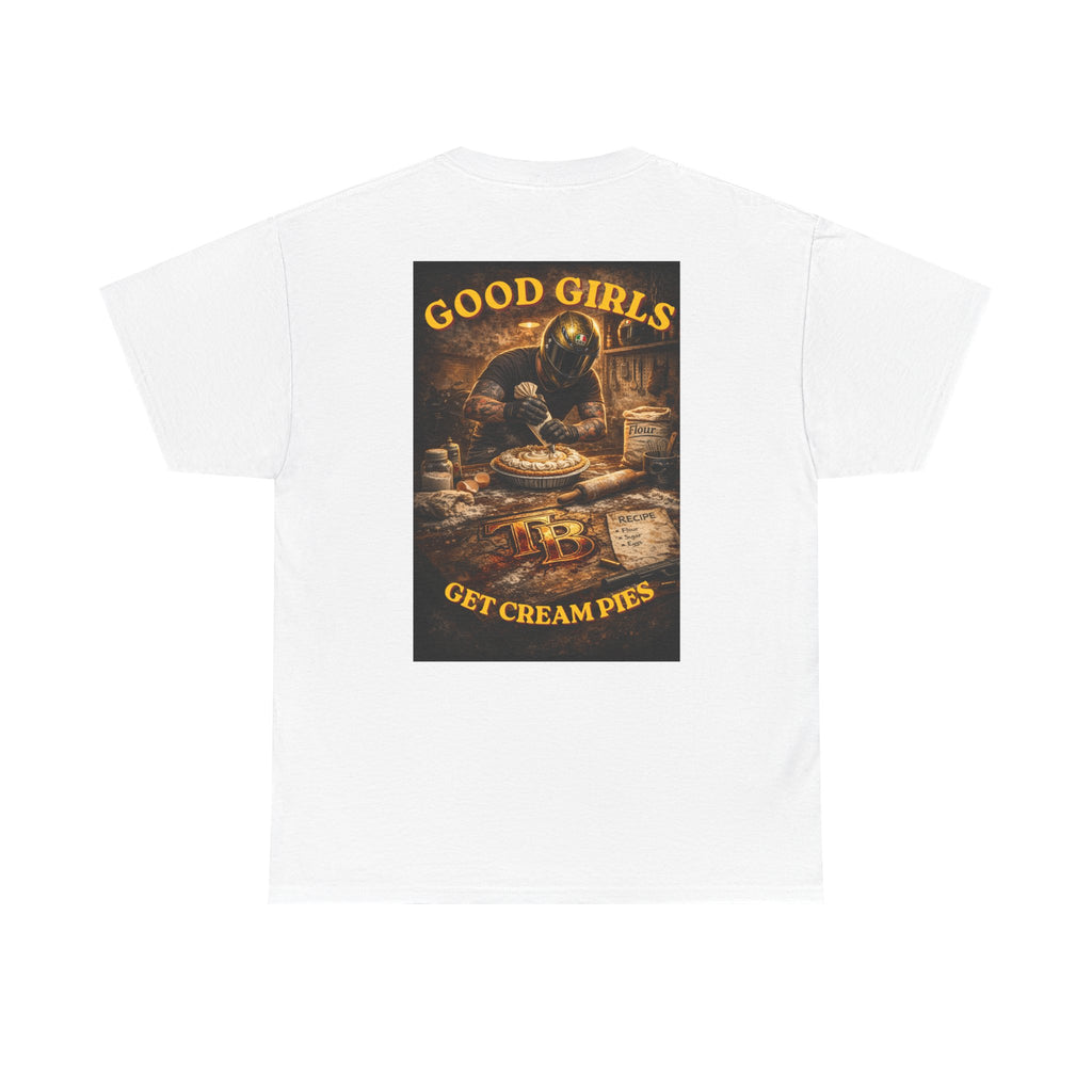TheTattedBiker- Domesticated Tatted Cream Pie T-shirt