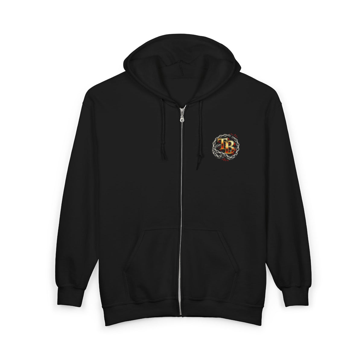 TheTattedBiker- Domesticated Tatted Cream Pie Full Zip Hooded Sweatshirt