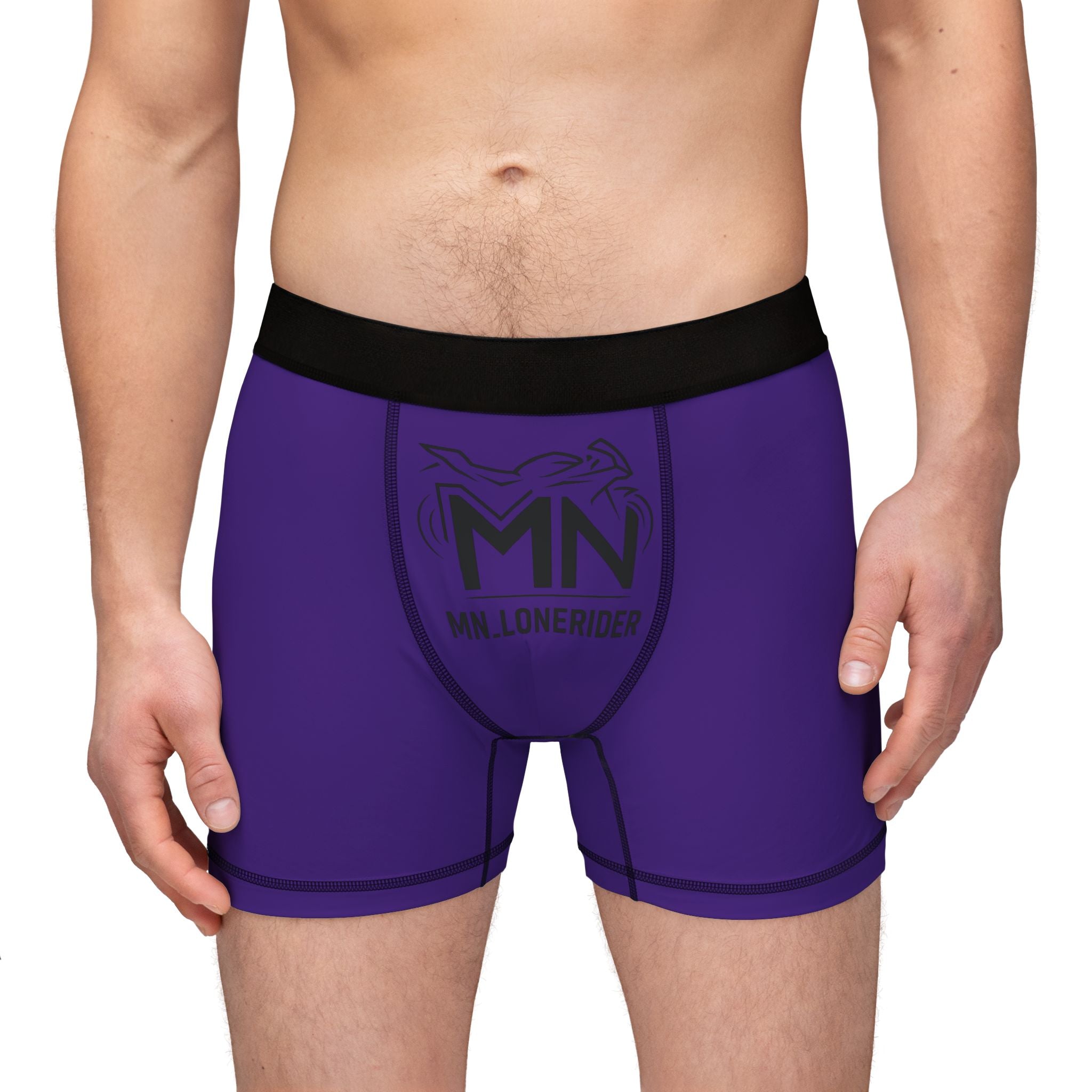 MN_Lonerider Purple Branded Men's Boxer