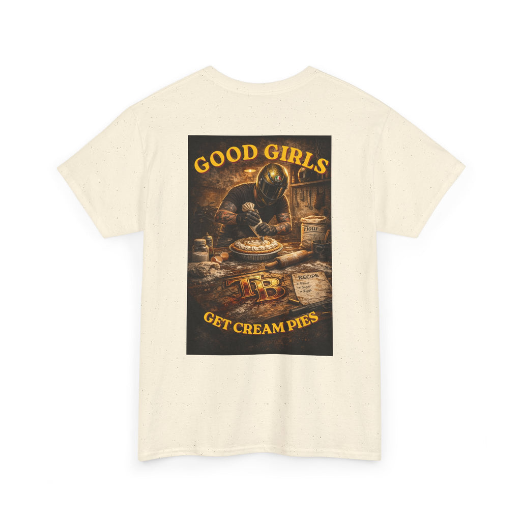 TheTattedBiker- Domesticated Tatted Cream Pie T-shirt
