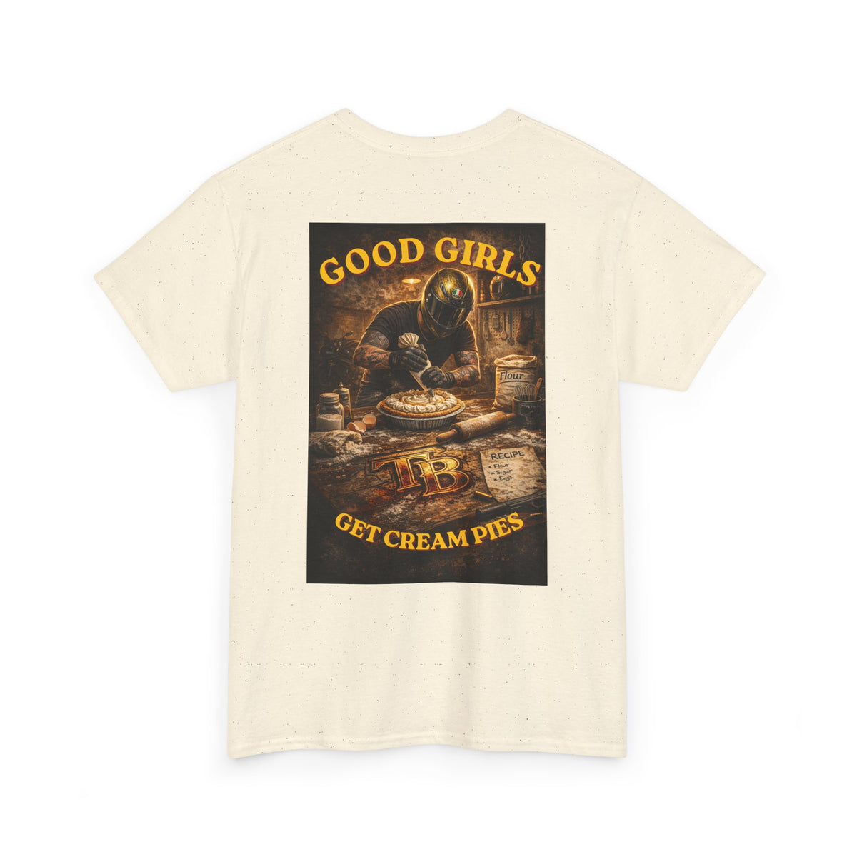 TheTattedBiker- Domesticated Tatted Cream Pie T-shirt