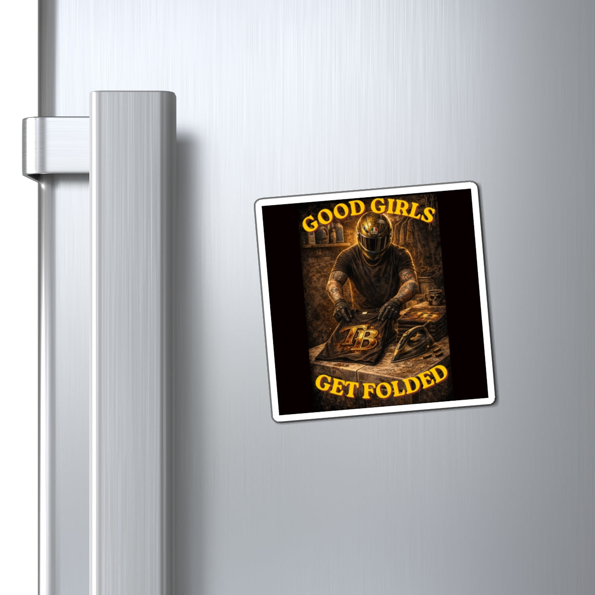 TheTattedBiker- Domesticated Tatted Get Folded Magnet