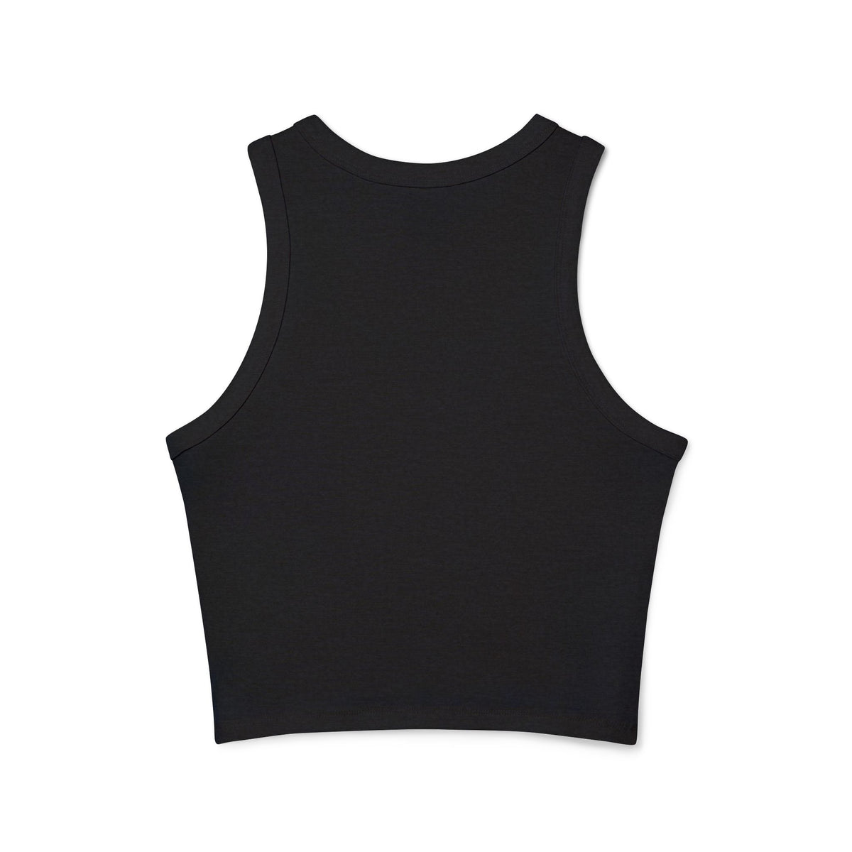 KHAOSBOUND Women's Racer Tank Top — Cropped Micro Rib Graphic Tank