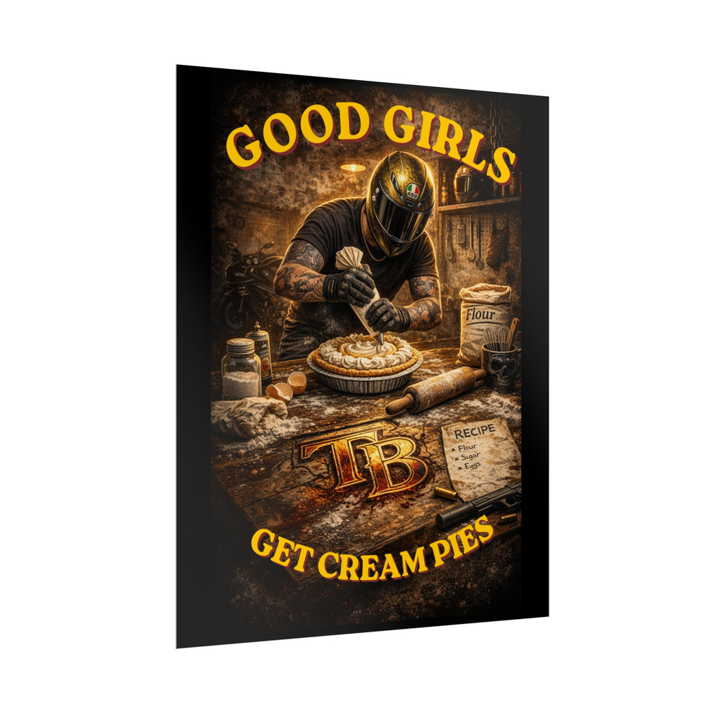 TheTattedBiker- Domesticated Tatted Cream Pie Poster