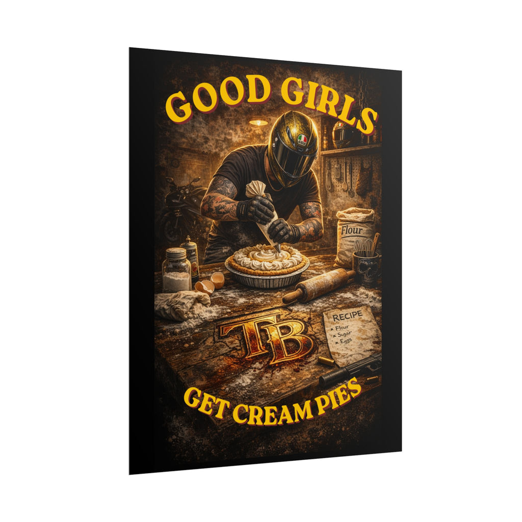 TheTattedBiker- Domesticated Tatted Cream Pie Poster