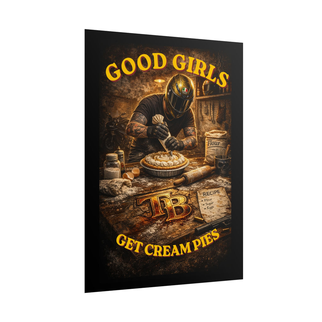 TheTattedBiker- Domesticated Tatted Cream Pie Poster