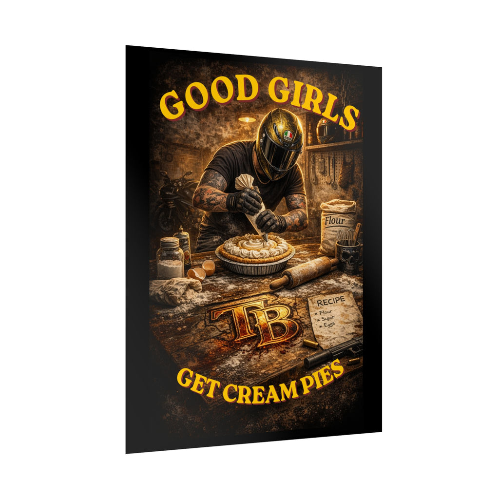 TheTattedBiker- Domesticated Tatted Cream Pie Poster